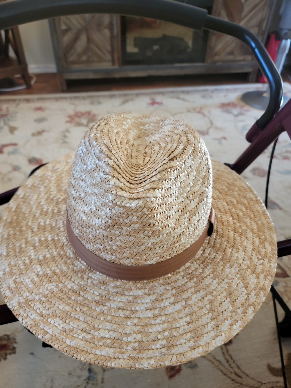 torrid Natural Straw Fedora with Brown Band